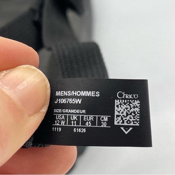 Chaco Classic Black Strappy Sandals. Men’s size 12W. Excellent condition!! - Picture 7 of 7